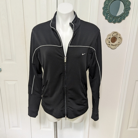 Vintage NIKE Athletic Dry Fit Zip-Up Workout Jacket - Picture 14 of 16